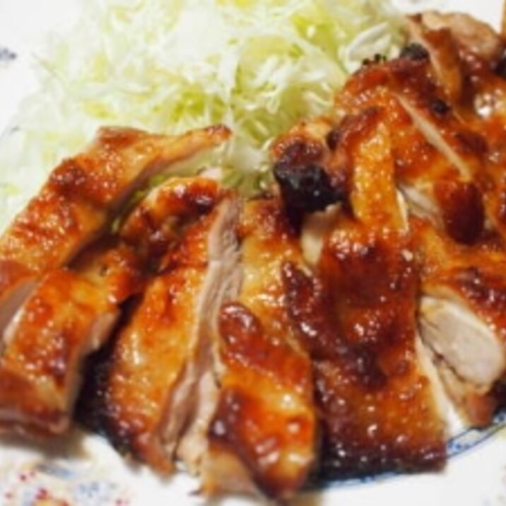 みそ味が食欲をそそる☆鶏もも肉のみそ漬け焼き